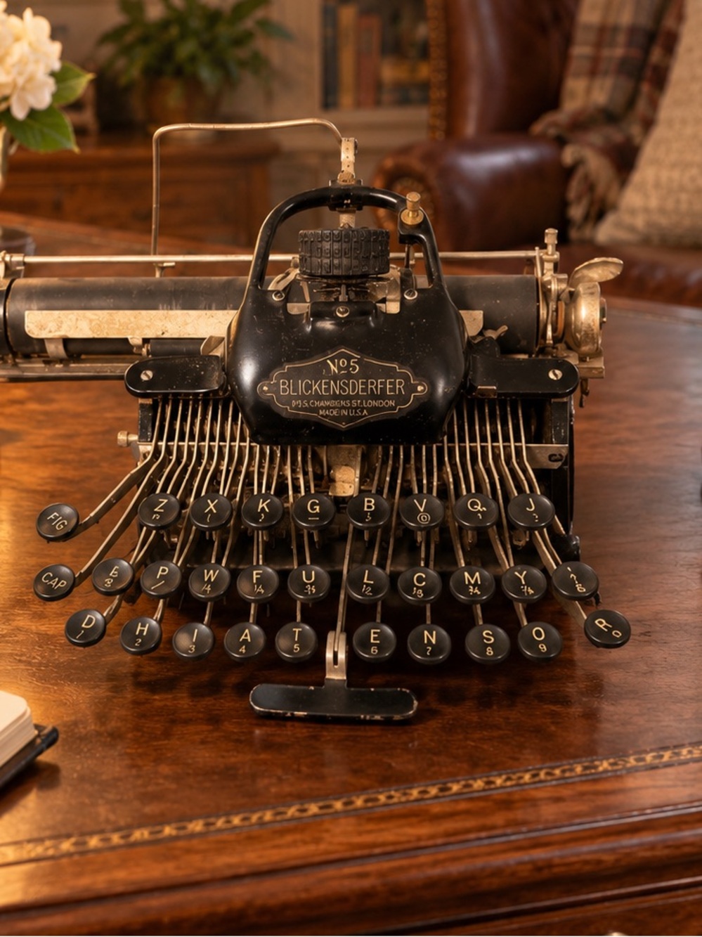 Vintage Blickensderfer No. 5 Typewriter – Antique Writing & Decor Piece